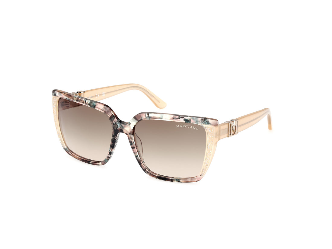 Sonnenbrillen guess by marciano gm00012 59p beige square femenino größe 58mm - Hauptansicht