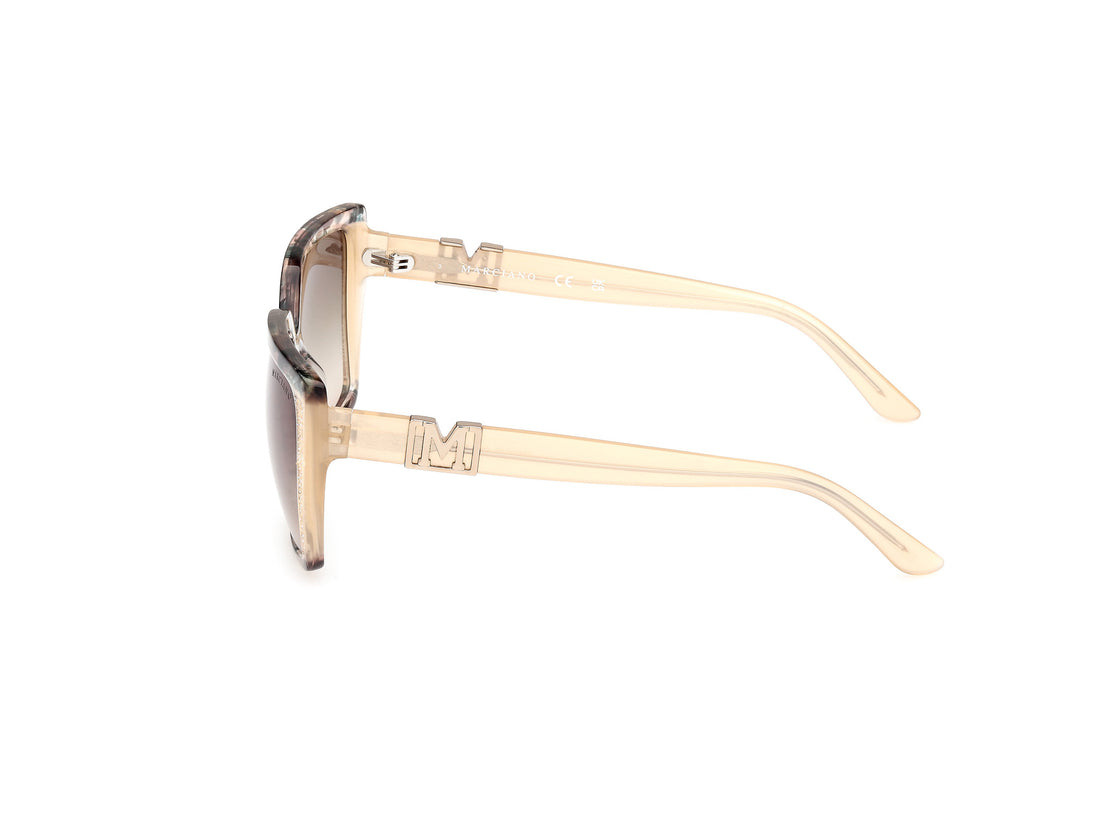 Sonnenbrillen guess by marciano gm00012 59p beige square femenino größe 58mm - Detailansicht
