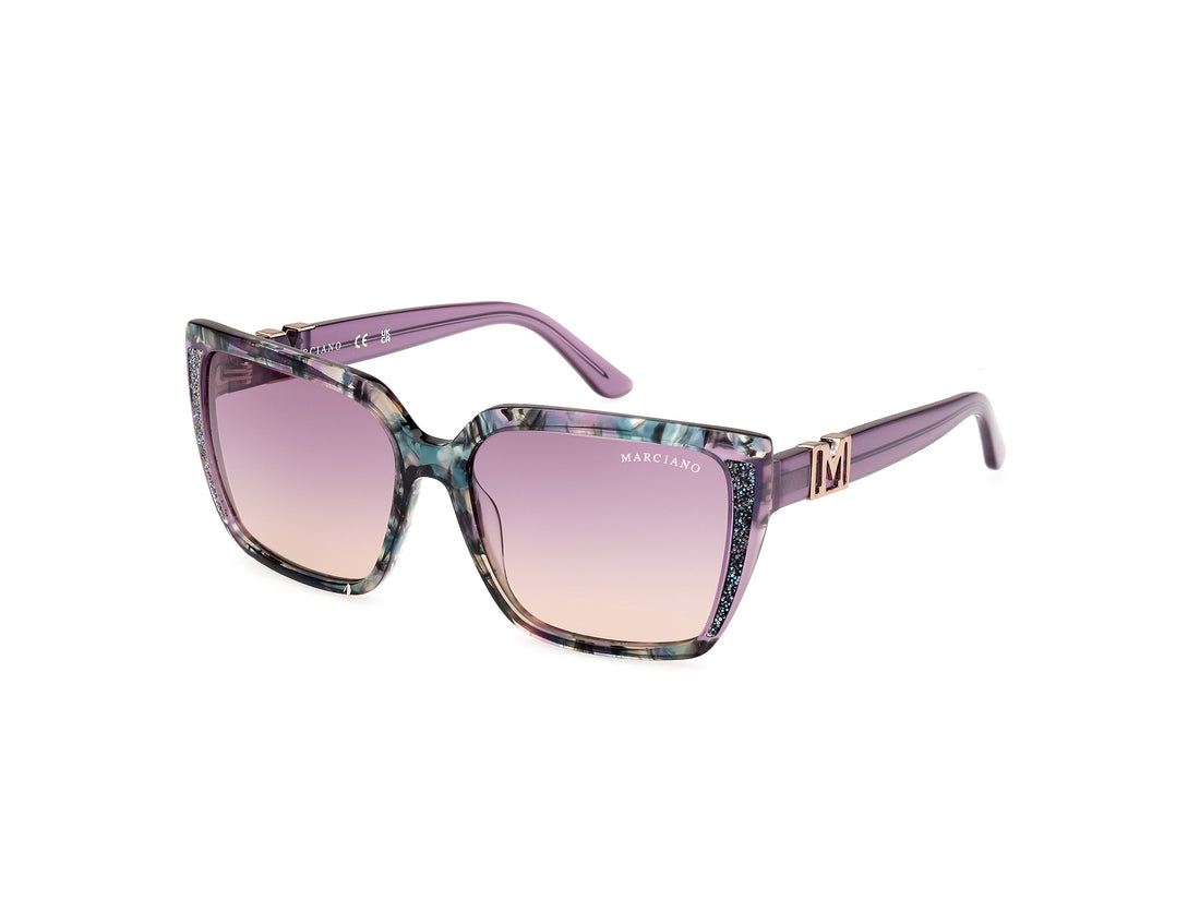 Sonnenbrillen guess by marciano gm00012 83z morado square femenino größe 58mm - Hauptansicht