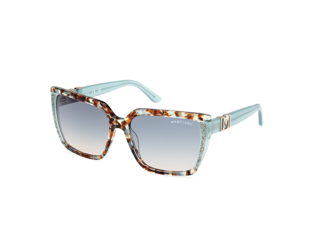 Sonnenbrillen guess by marciano gm00012 89w azul square femenino größe 58mm - Hauptansicht