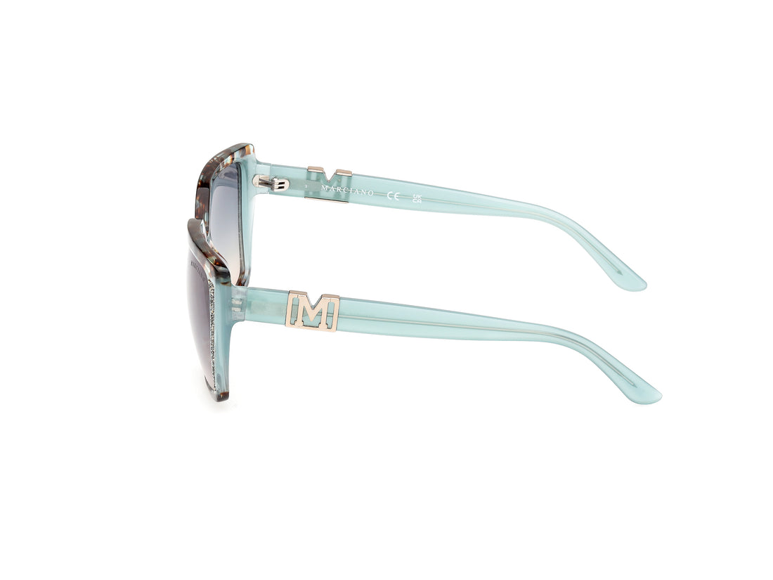 Sonnenbrillen guess by marciano gm00012 89w azul square femenino größe 58mm - Detailansicht