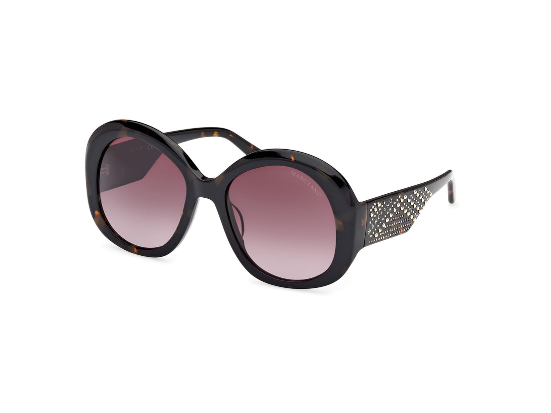 Sunglasses guess by marciano gm00015 52f havana round femenino size 54mm - Main view