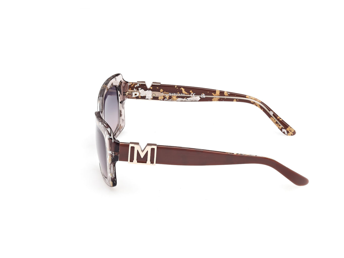 Sonnenbrillen guess by marciano gm00018 50b marron rectangular femenino größe 56mm - Detailansicht