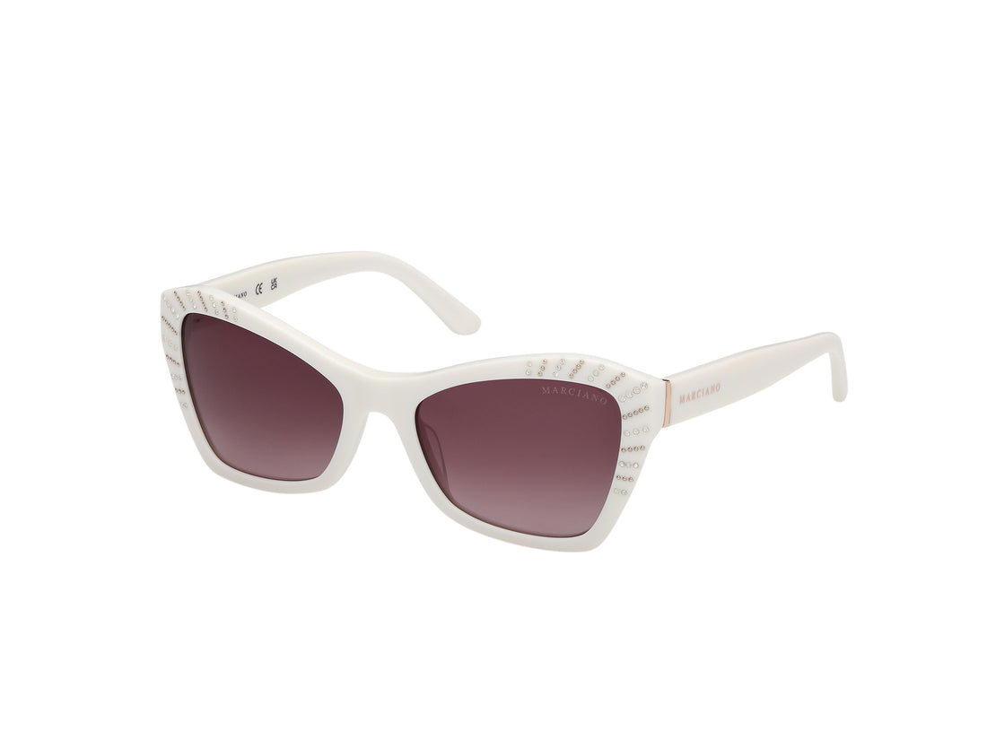 Sonnenbrillen guess by marciano gm00020 21f blanco geometric femenino größe 56mm - Hauptansicht