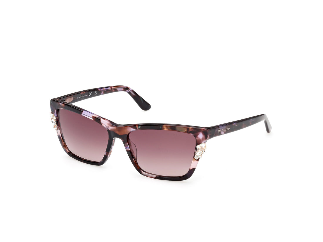 Sonnenbrillen guess by marciano gm00030 83t violeta rectangular femenino größe 56mm - Hauptansicht