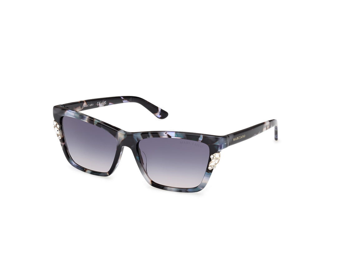 Sonnenbrillen guess by marciano gm00030 92w azul rectangular femenino größe 56mm - Hauptansicht