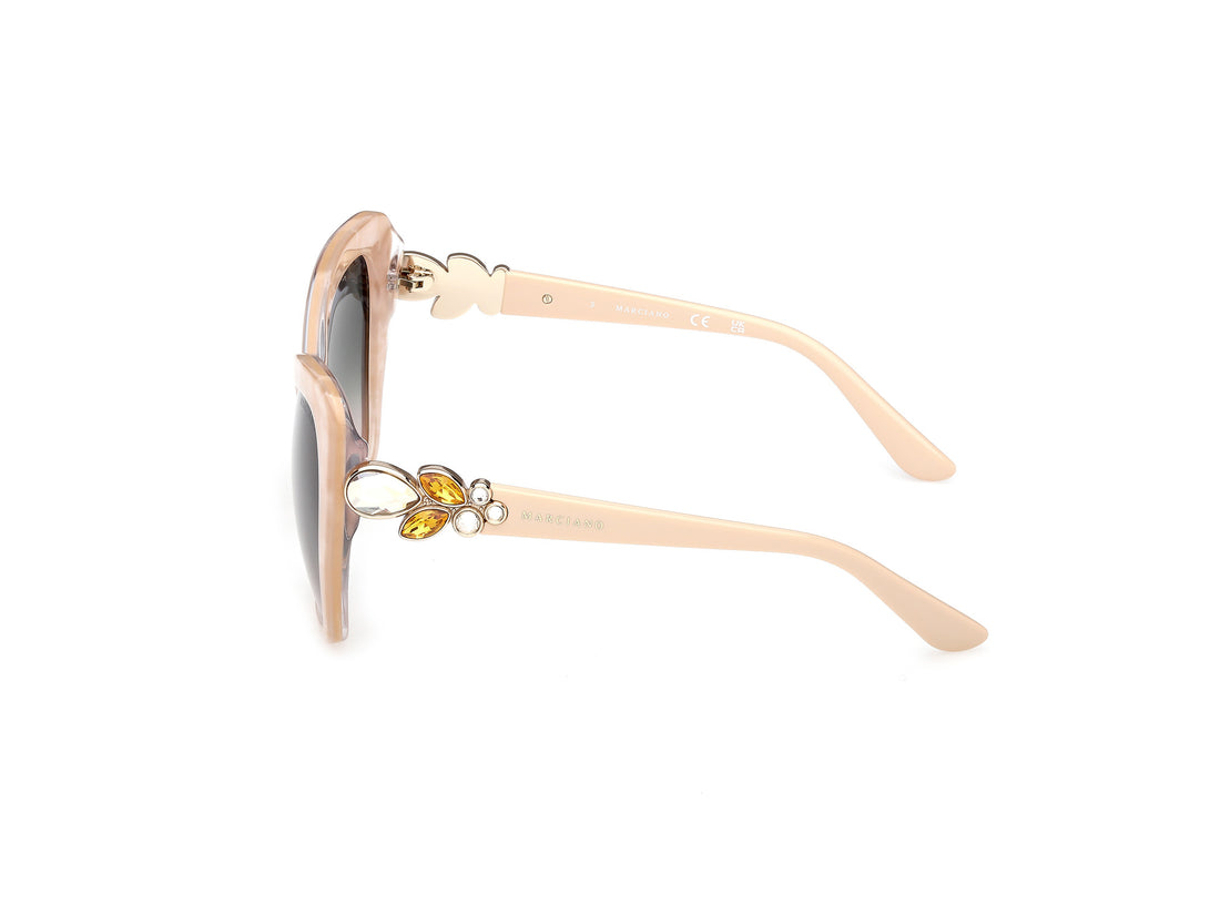 Sonnenbrillen guess by marciano gm00032 59b beige butterfly femenino größe 55mm - Detailansicht