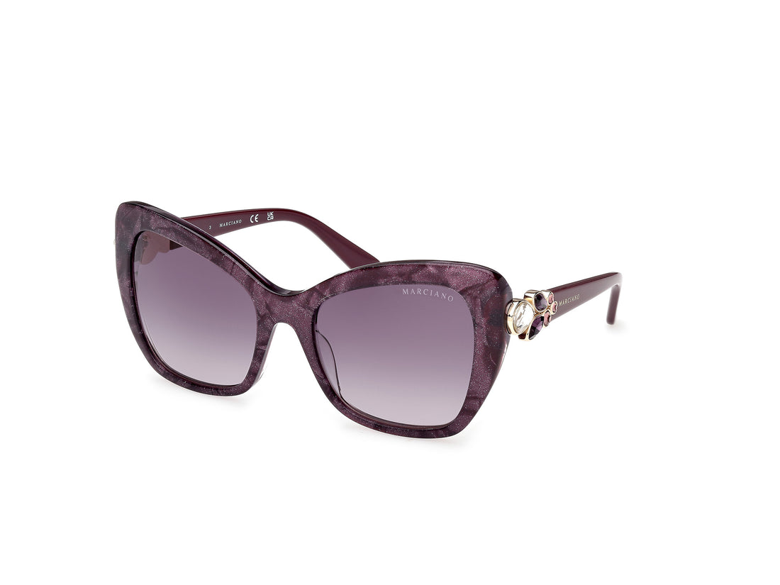 Sonnenbrillen guess by marciano gm00032 83z violeta butterfly femenino größe 55mm - Hauptansicht