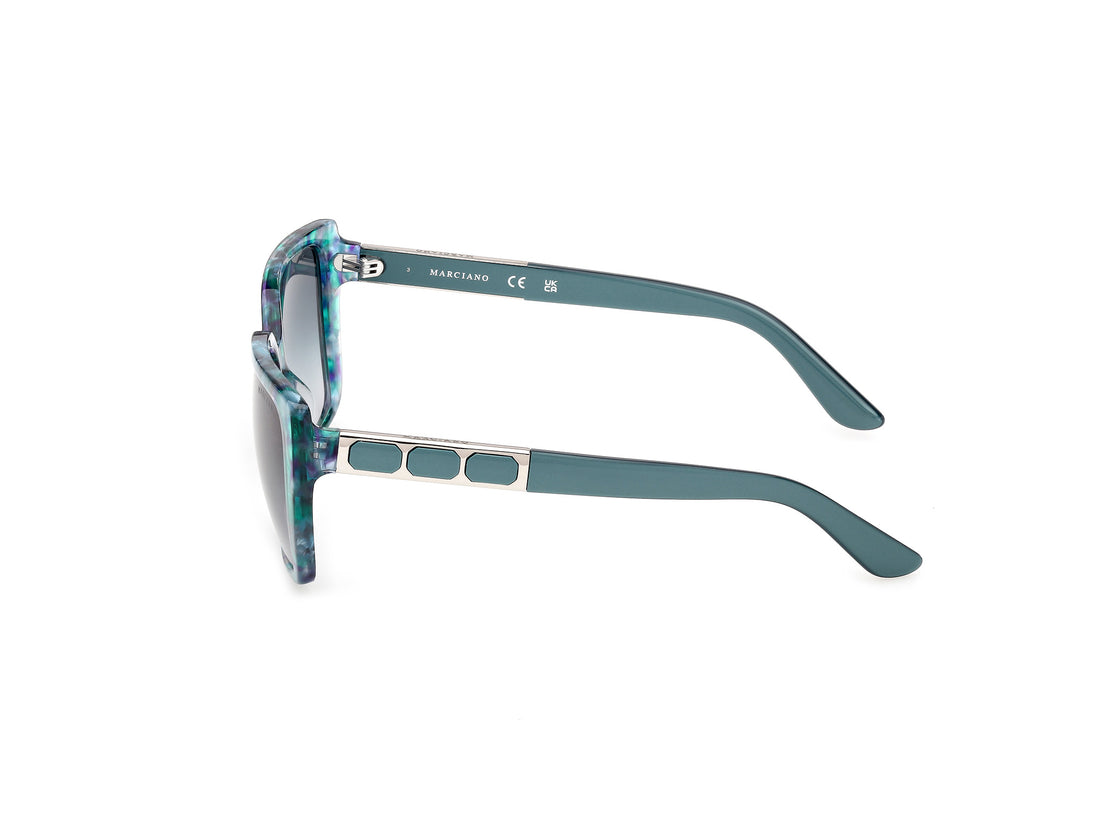 Sonnenbrillen guess by marciano gm00035 89w azul square femenino größe 58mm - Detailansicht