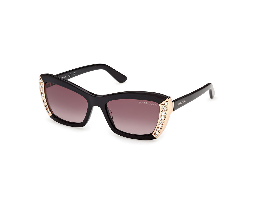 Sonnenbrillen guess by marciano gm00041 01f negro rectangular femenino größe 55mm - Hauptansicht