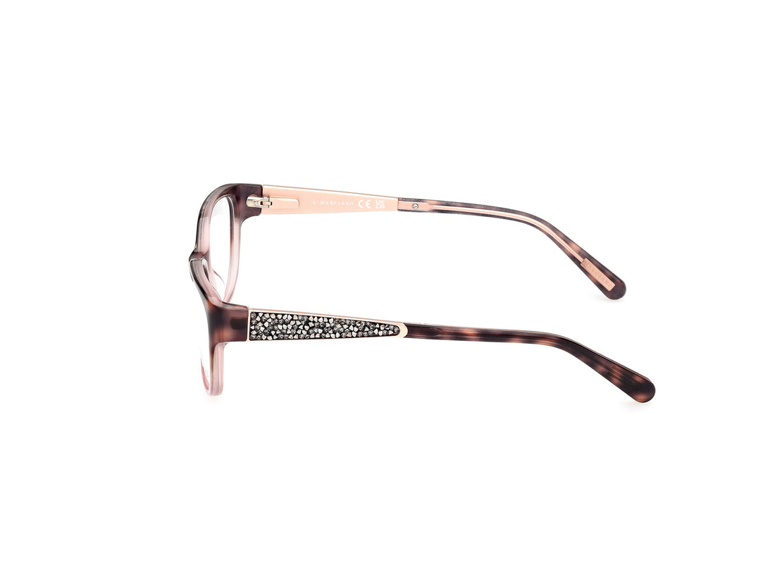 Gafas graduadas guess by marciano gm0243 056 havana square femenino talla 50mm - Vista de detalle