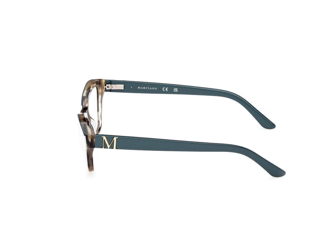 Gafas graduadas guess by marciano gm0396 089 azul cat eye femenino talla 55mm - Vista de detalle