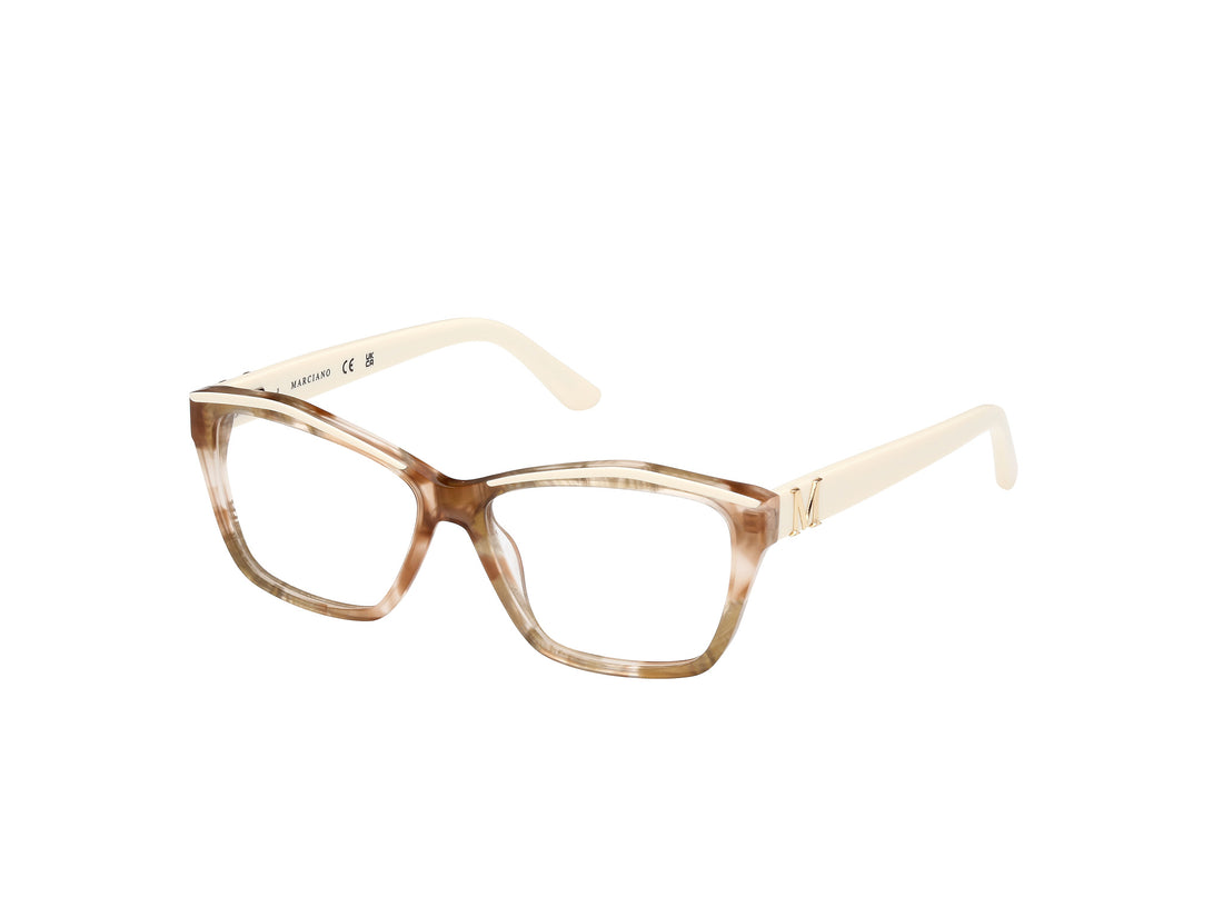 Gafas graduadas guess by marciano gm0397 059 beige square femenino talla 54mm - Vista principal