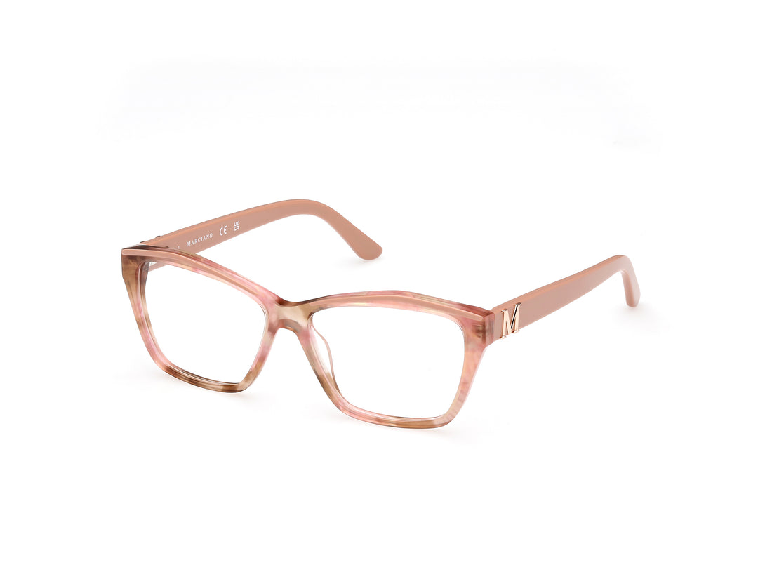 Gafas graduadas guess by marciano gm0397 074 rosa square femenino talla 54mm - Vista principal
