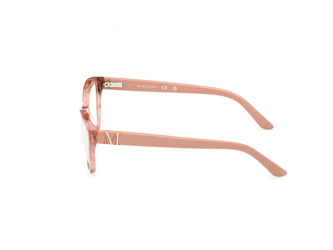 Gafas graduadas guess by marciano gm0397 074 rosa square femenino talla 54mm - Vista de detalle