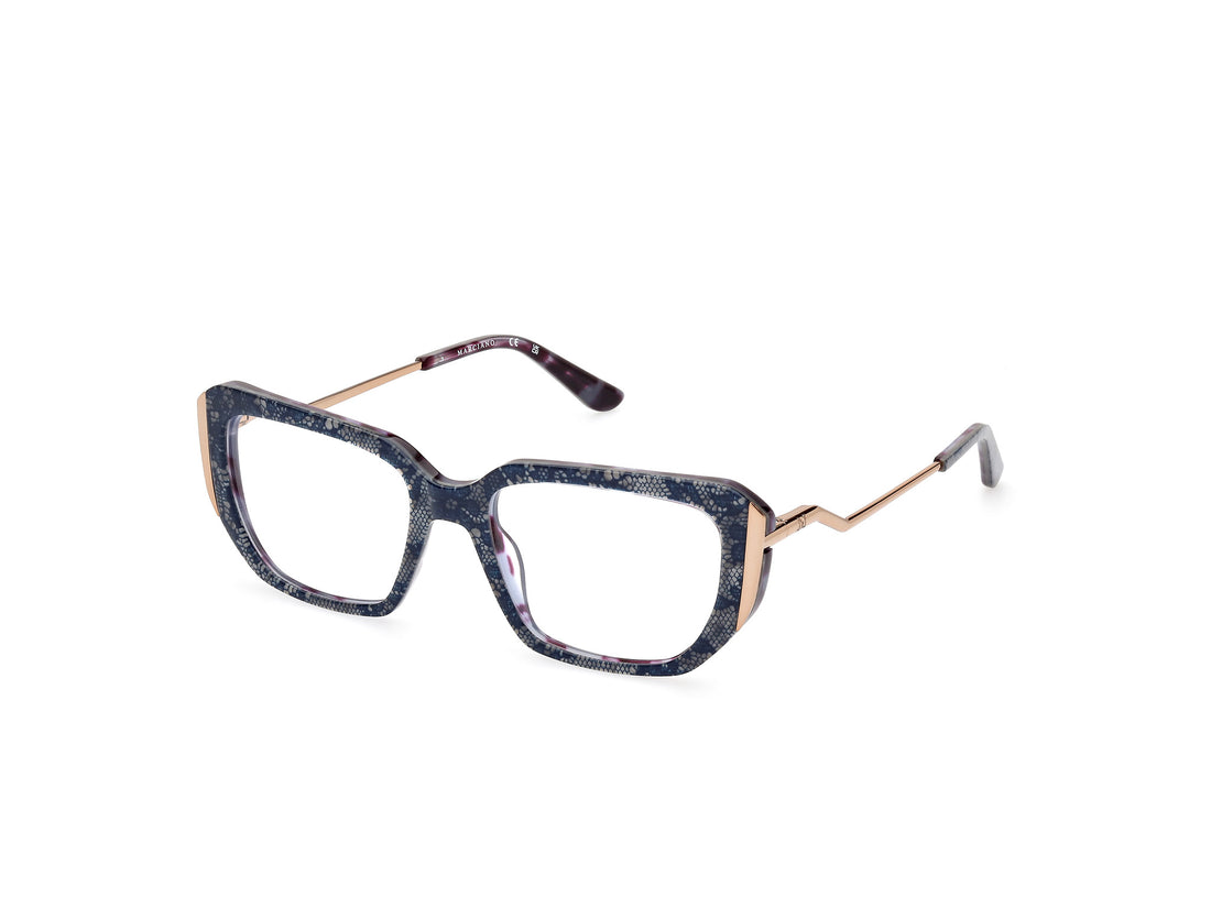 Gafas graduadas guess by marciano gm0398 092 azul rectangular femenino talla 52mm - Vista principal