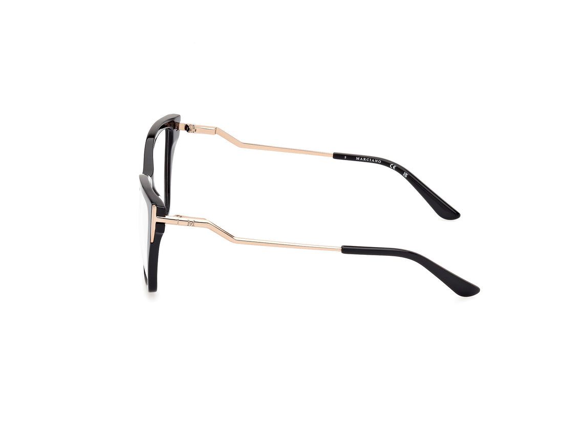 Gafas graduadas guess by marciano gm0399 001 negro square femenino talla 54mm - Vista de detalle