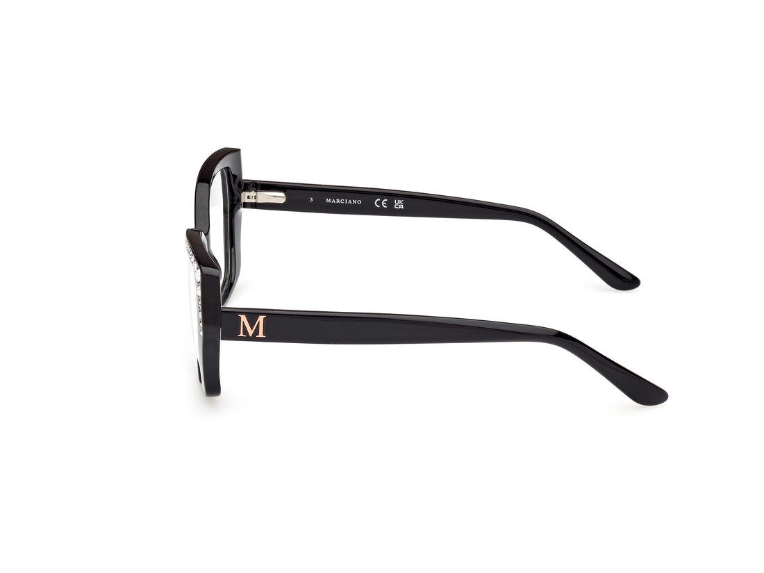 Gafas graduadas guess by marciano gm50001 001 negro geometric femenino talla 56mm - Vista de detalle