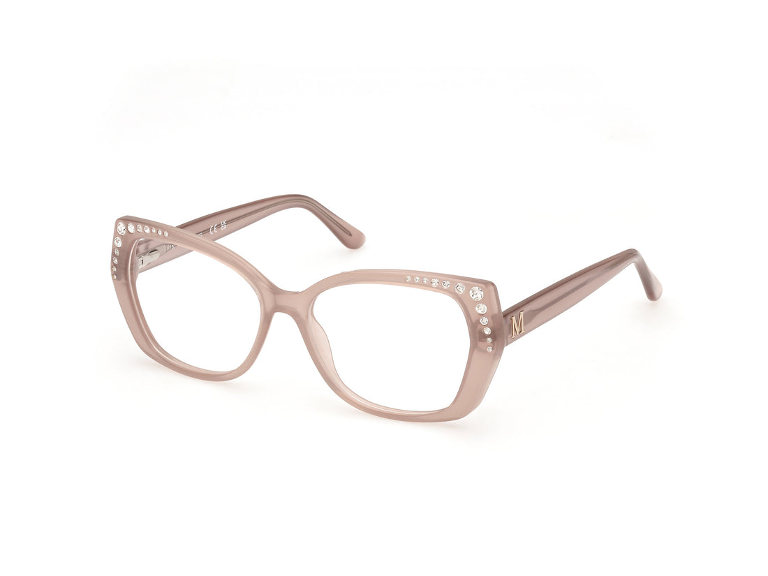 Gafas graduadas guess by marciano gm50001 059 beige geometric femenino talla 56mm - Vista principal