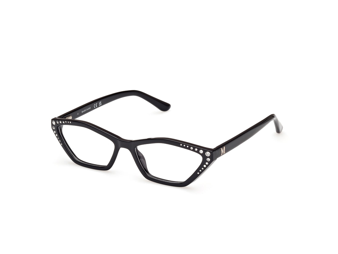 Prescription glasses guess by marciano gm50002 001 negro geometric femenino size 54mm - Main view