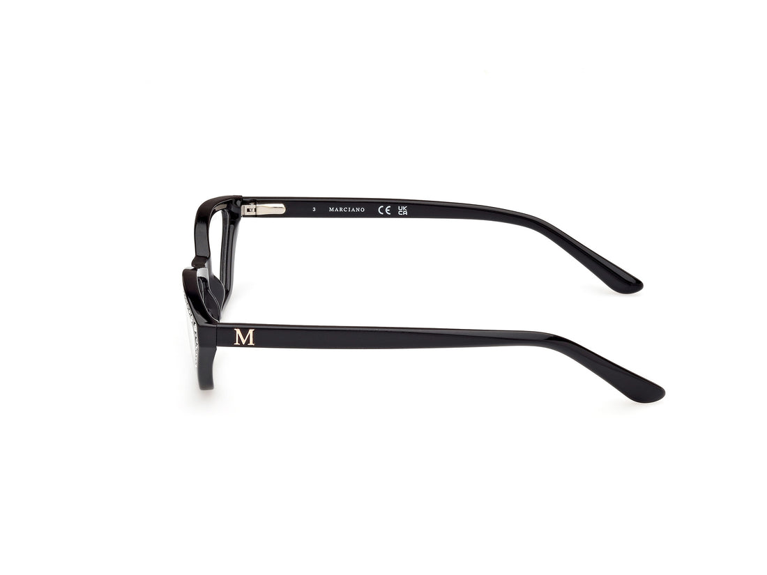 Prescription glasses guess by marciano gm50002 001 negro geometric femenino size 54mm - Detailed view