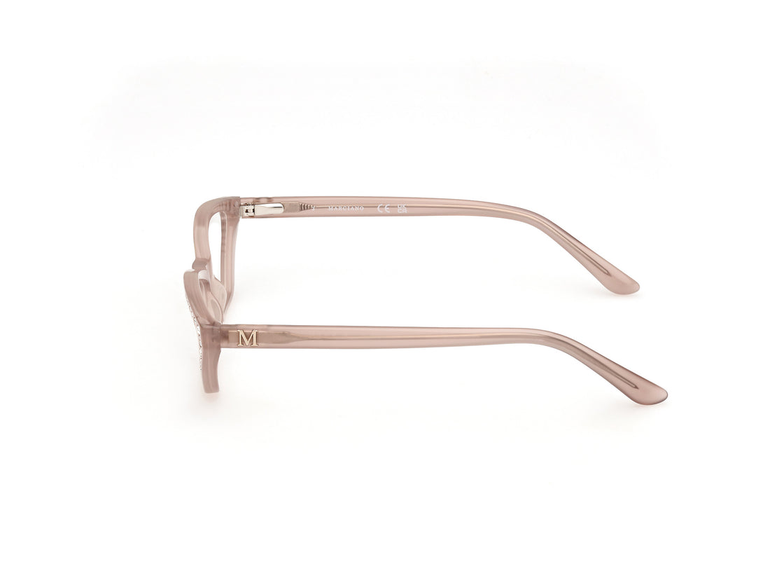 Prescription glasses guess by marciano gm50002 059 beige geometric femenino size 54mm - Detailed view