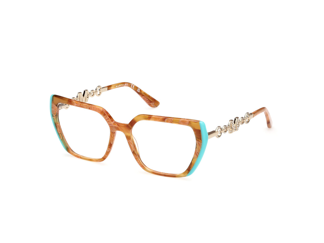 Gafas graduadas guess by marciano gm50005 056 havana geometric femenino talla 54mm - Vista principal