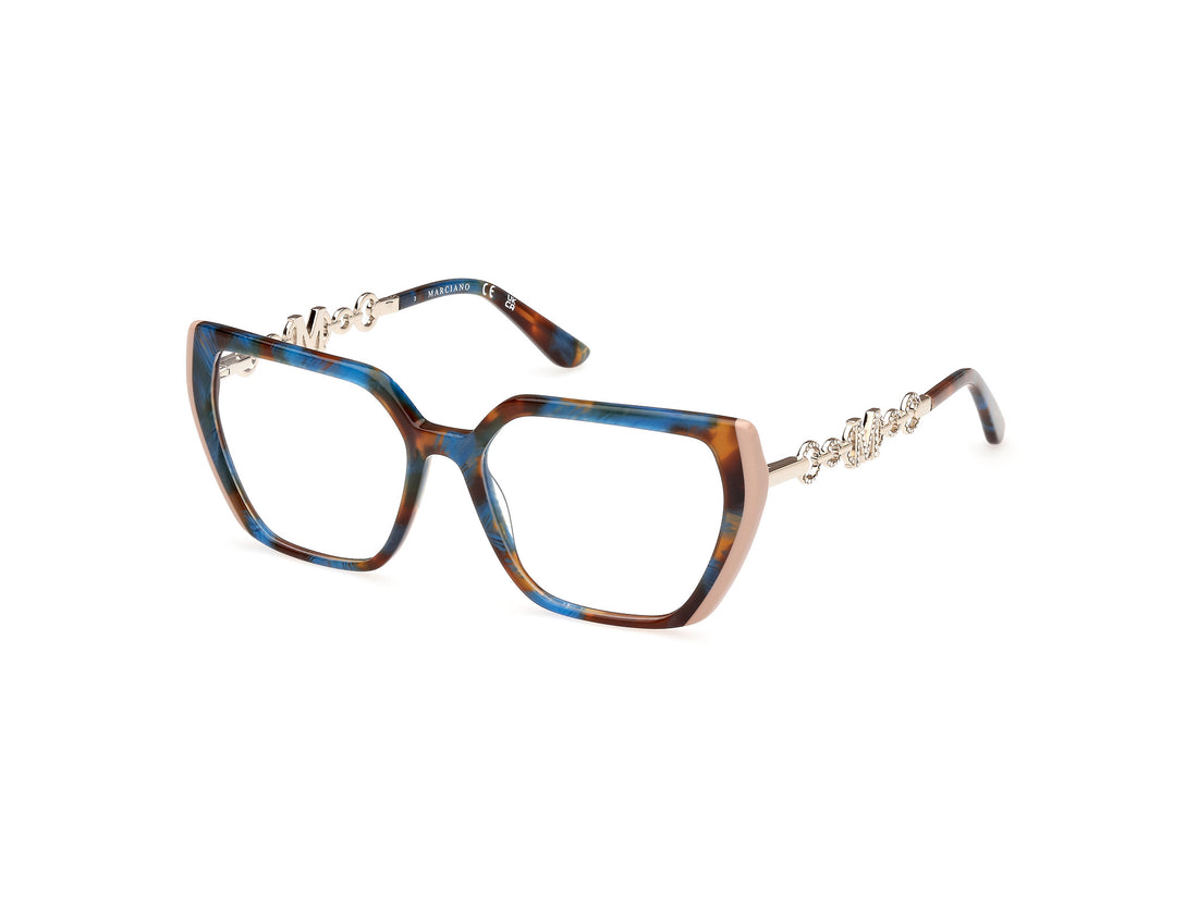 Gafas graduadas guess by marciano gm50005 092 azul geometric femenino talla 54mm - Vista principal