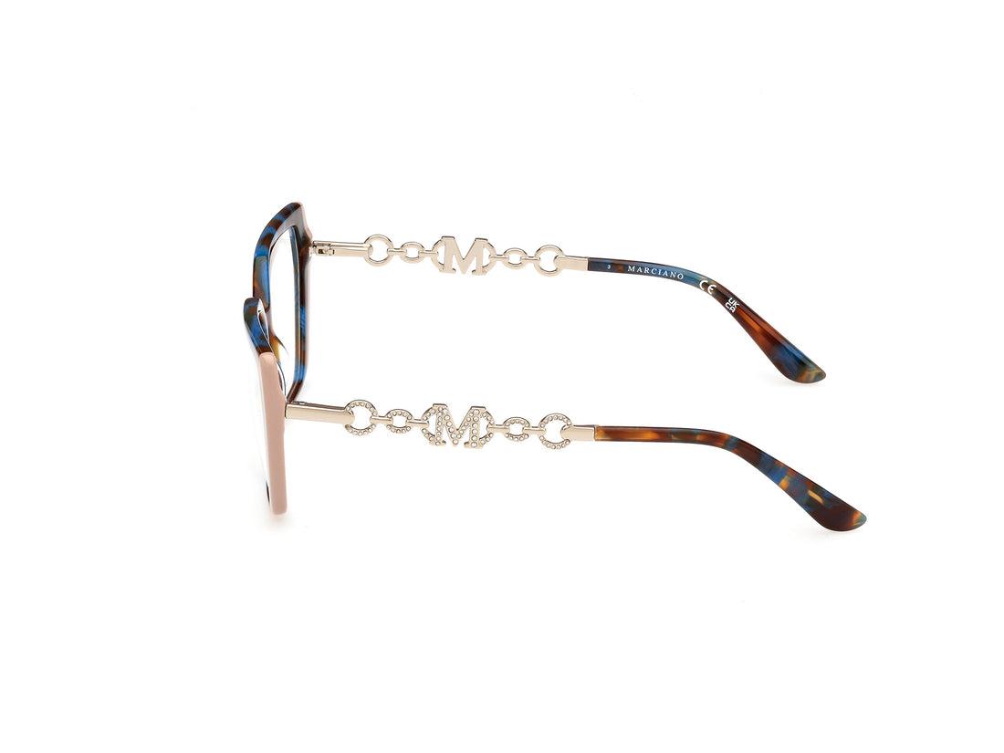 Gafas graduadas guess by marciano gm50005 092 azul geometric femenino talla 54mm - Vista de detalle