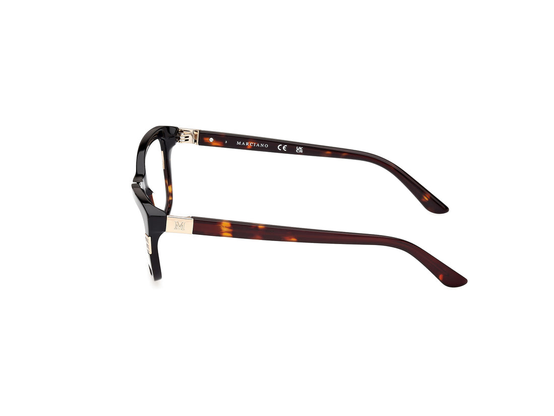 Gafas graduadas guess by marciano gm50010 005 negro rectangular femenino talla 53mm - Vista de detalle