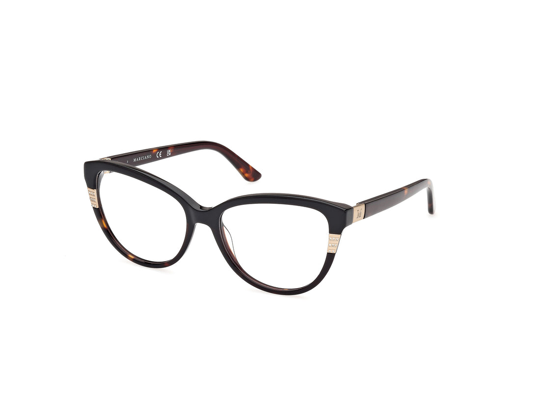 Gafas graduadas guess by marciano gm50011 005 negro cat eye femenino talla 54mm - Vista principal