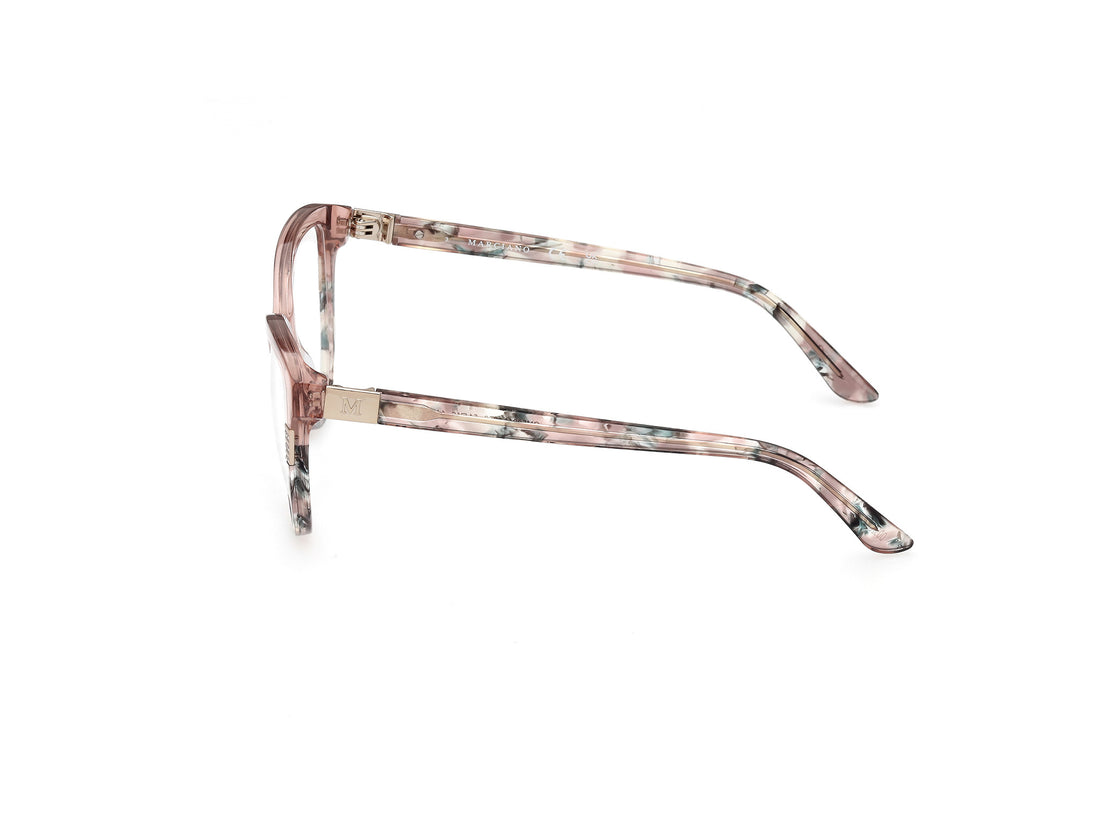 Gafas graduadas guess by marciano gm50011 053 havana cat eye femenino talla 54mm - Vista de detalle