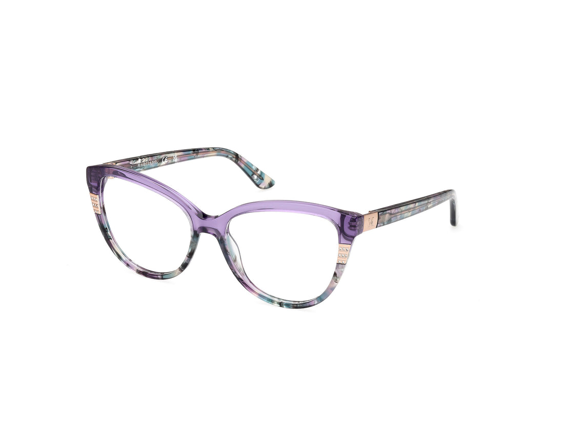 Gafas graduadas guess by marciano gm50011 081 morado cat eye femenino talla 54mm - Vista principal