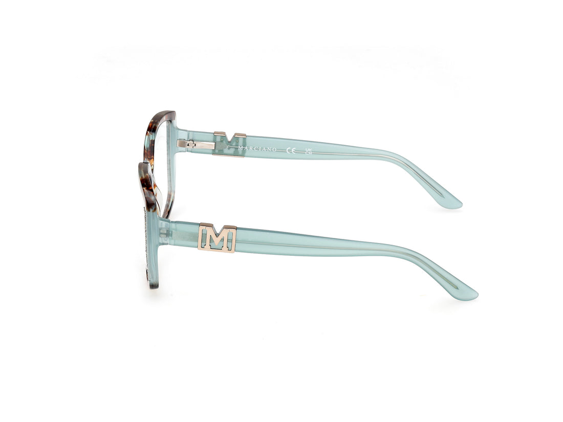 Gafas graduadas guess by marciano gm50012 089 azul square femenino talla 55mm - Vista de detalle