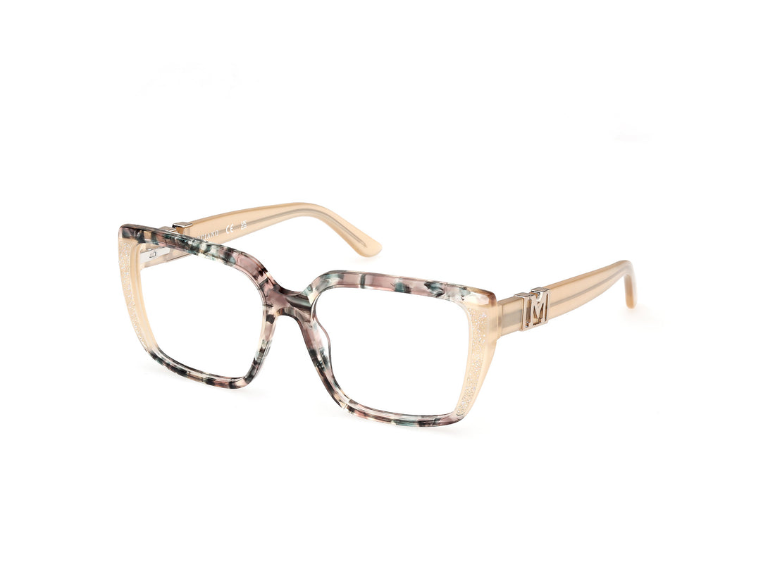 Gafas graduadas guess by marciano gm50013 059 beige square femenino talla 55mm - Vista principal