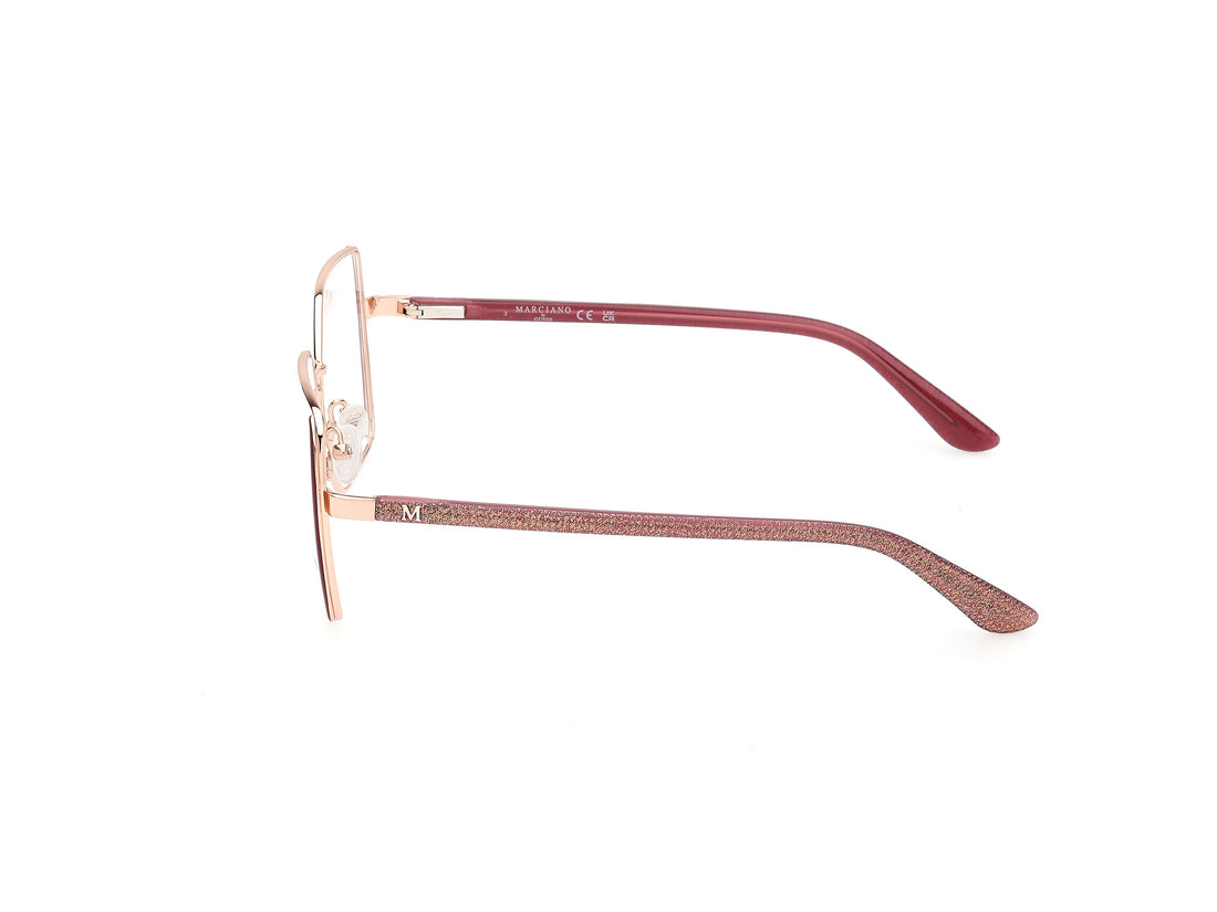 Occhiali da vista guess by marciano gm50014 071 burdeos square femenino taglia 55mm - Vista dettagliata