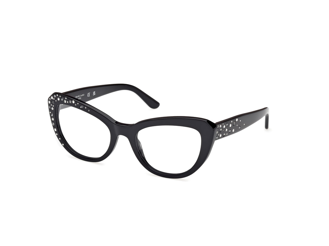 Gafas graduadas guess by marciano gm50016 001 negro cat eye femenino talla 53mm - Vista principal