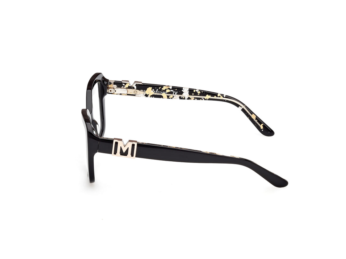 Gafas graduadas guess by marciano gm50027 001 negro rectangular femenino talla 53mm - Vista de detalle