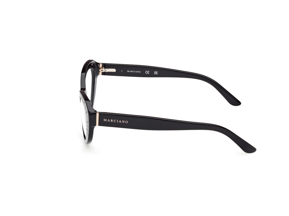 Occhiali da vista guess by marciano gm50035 001 negro oval femenino taglia 53mm - Vista dettagliata