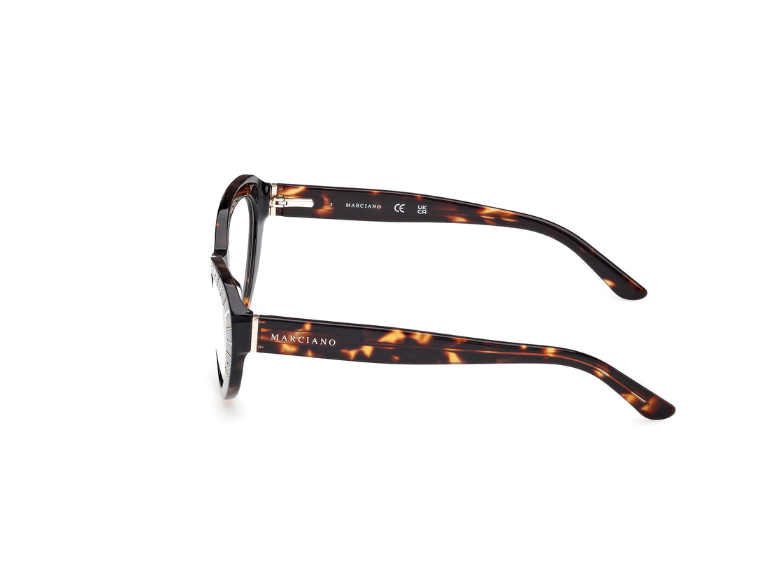 Occhiali da vista guess by marciano gm50035 052 havana oval femenino taglia 53mm - Vista dettagliata