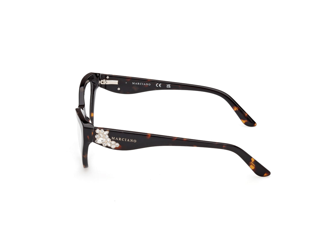 Occhiali da vista guess by marciano gm50038 052 havana cat eye femenino taglia 53mm - Vista dettagliata