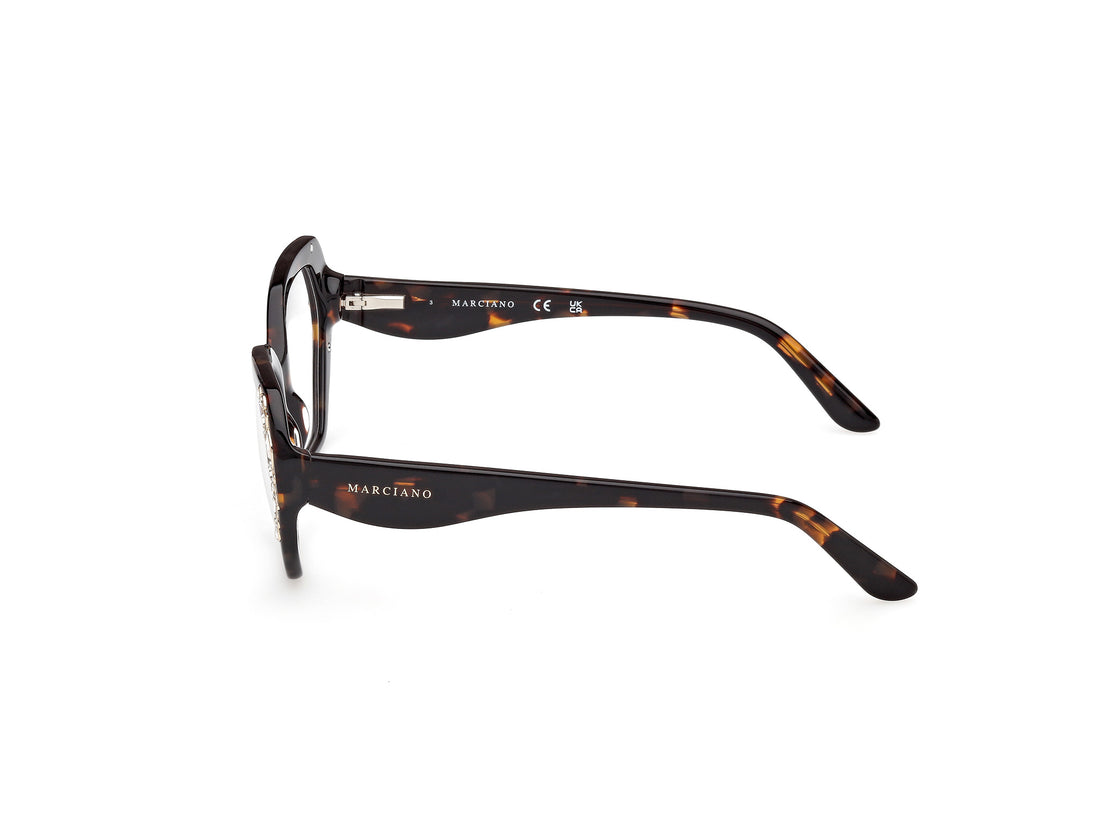 Occhiali da vista guess by marciano gm50039 052 havana geometric femenino taglia 53mm - Vista dettagliata