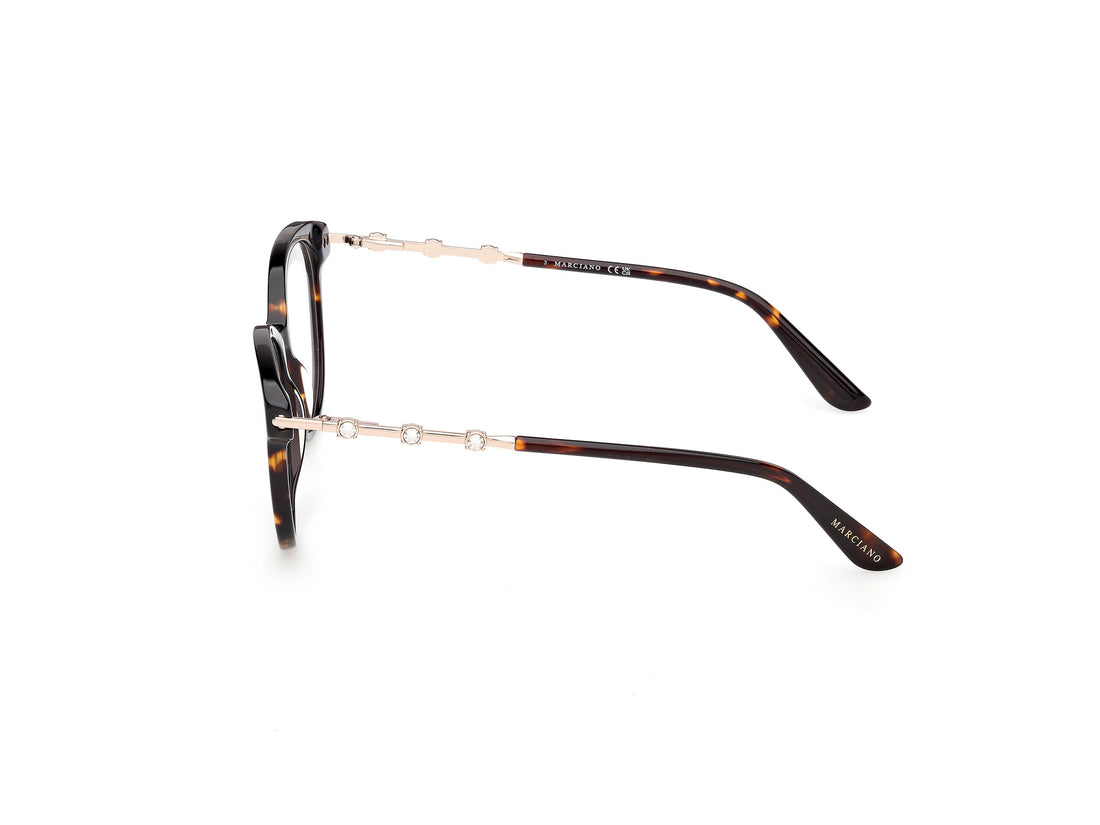 Brillen guess by marciano gm50046 052 havana round femenino größe 54mm - Detailansicht