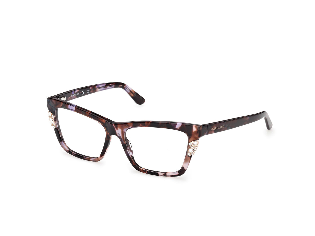 Brillen guess by marciano gm50048 083 violeta rectangular femenino größe 54mm - Hauptansicht