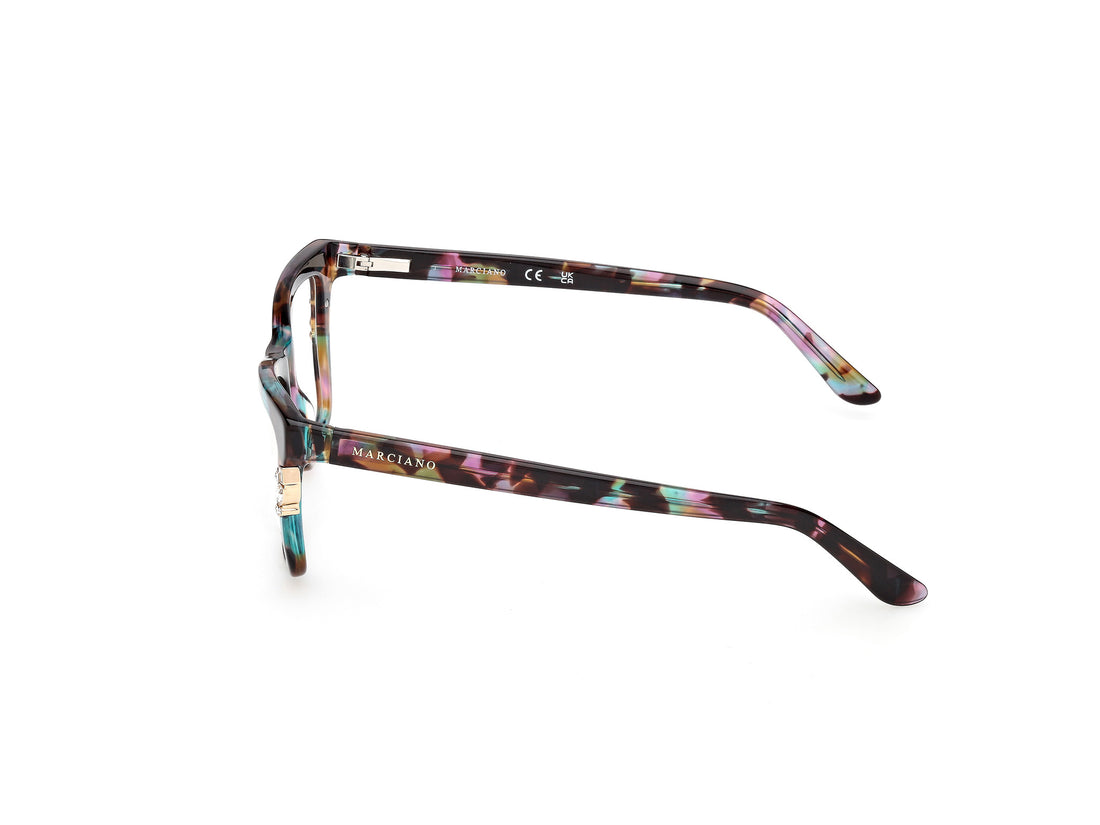 Brillen guess by marciano gm50048 098 verde rectangular femenino größe 54mm - Detailansicht