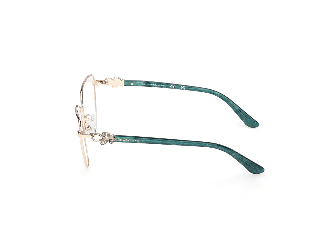 Brillen guess by marciano gm50051 033 dorado cat eye femenino größe 55mm - Detailansicht