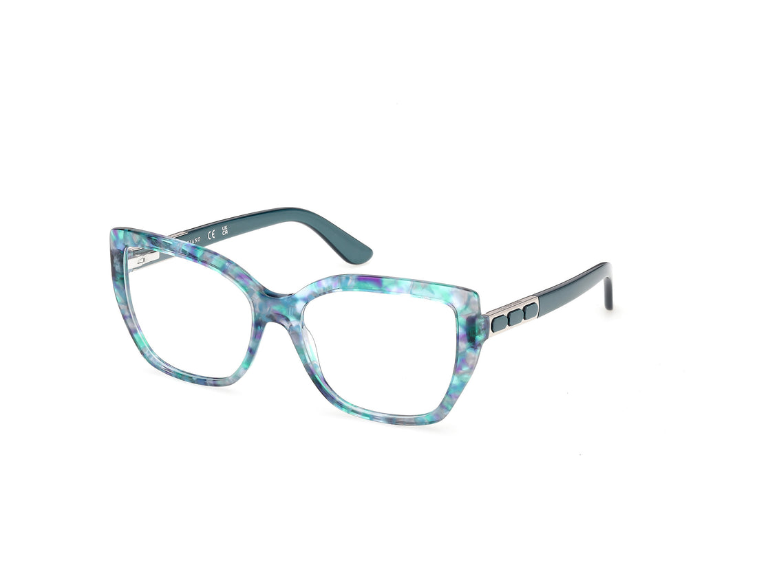 Brillen guess by marciano gm50055 089 azul square femenino größe 55mm - Hauptansicht