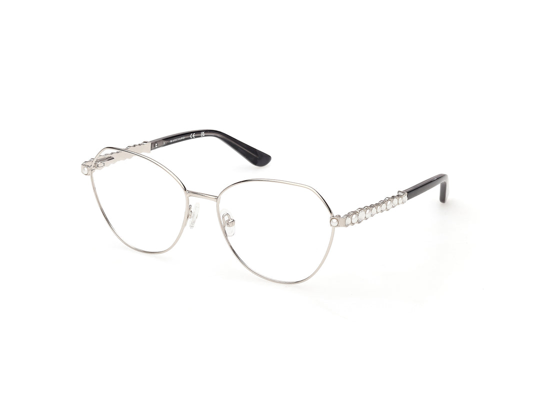 Lunettes de vue guess by marciano gm50056 010 plateado round femenino taille 56mm - Vue principale