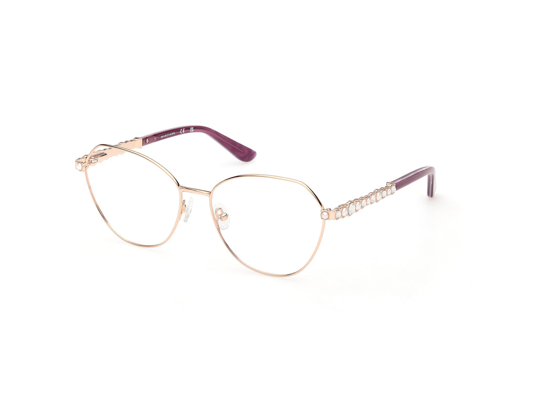 Lunettes de vue guess by marciano gm50056 032 dorado round femenino taille 56mm - Vue principale