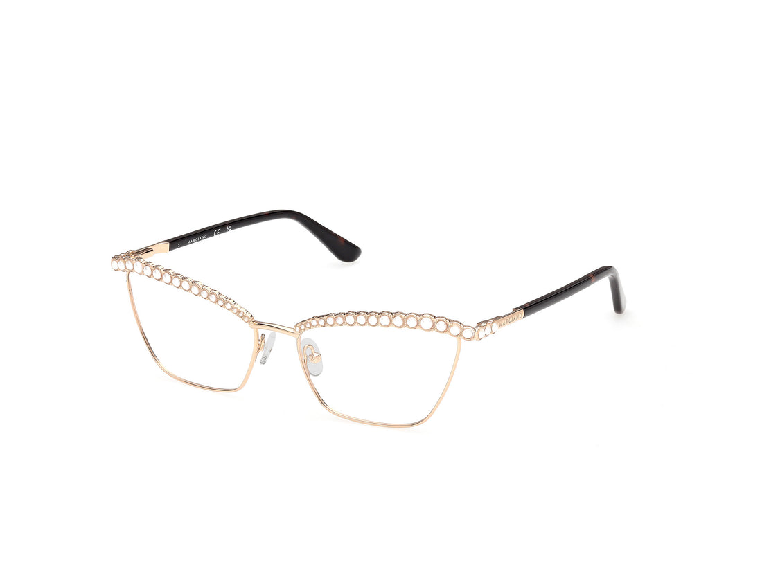 Lunettes de vue guess by marciano gm50057 032 dorado cat eye femenino taille 55mm - Vue principale